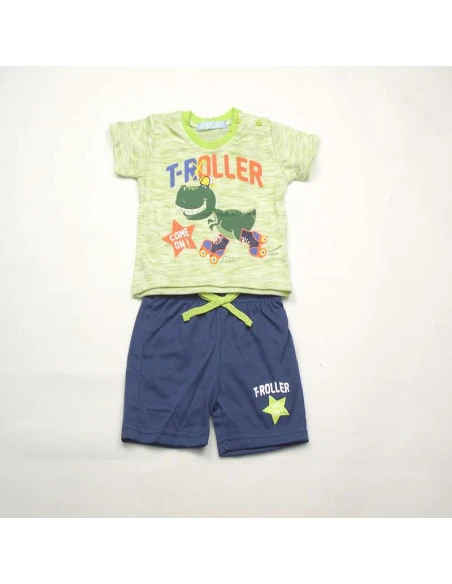 Conjunto manga corta rex bebé niño 