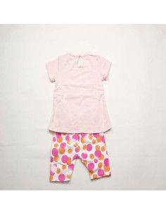 Conjunto manga corta pirata multicolor bebé niña  2