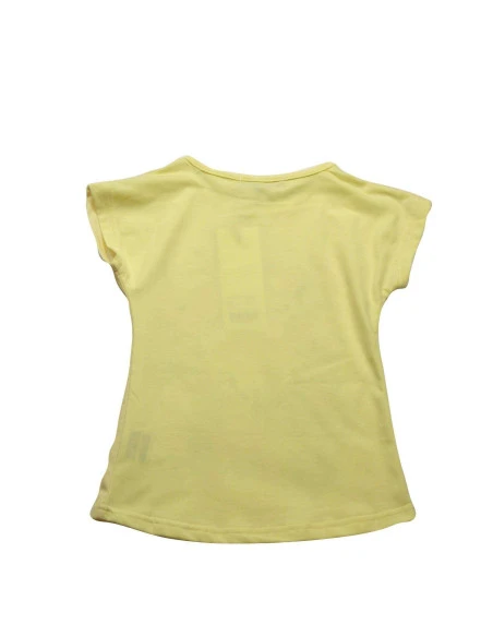 Camiseta manga corta flores niña 